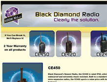 Tablet Screenshot of blackdiamondradio.com